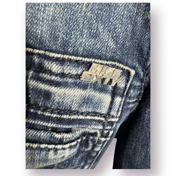 Miss Sixty Denim Blue Jacket Ruffle Vintage Size Small Retro 90’s Boho BNWT - Picture 5 of 9